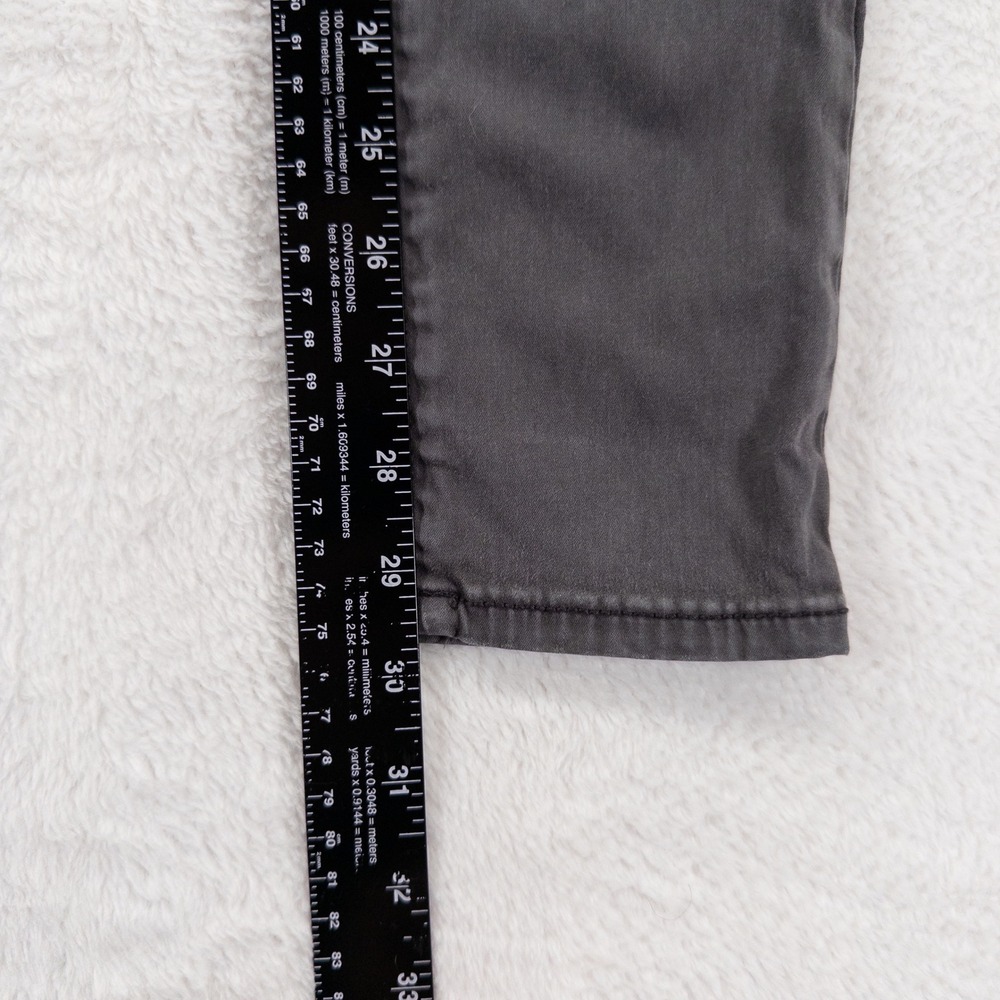 American Eagle Hi Rise Jegging 10 LONG Gray Cargo Pockets Drawstring Utility - Picture 11 of 14